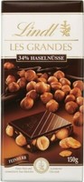 Lindt Les Grandes Feinherb 34% HaselnüSse - Schokolade - 150 Gramm