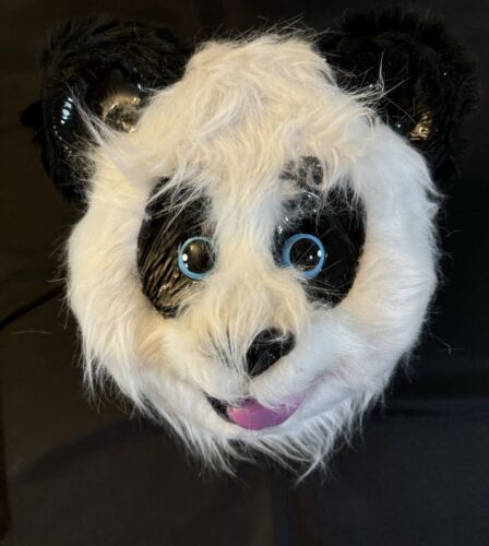 Panda Furry Friends Animal Costume Half Mask - Picture 6 of 7