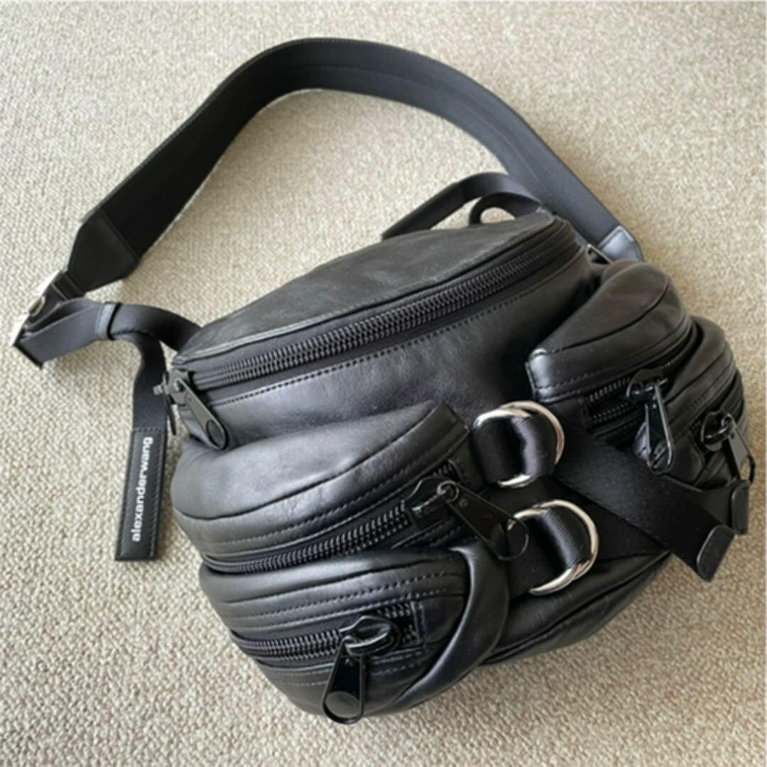 バッグ ALEXANDRE WANG multi zip Shoulder bag Alexander Wang Leather Hybrid Zip Bag – Vertical Rags