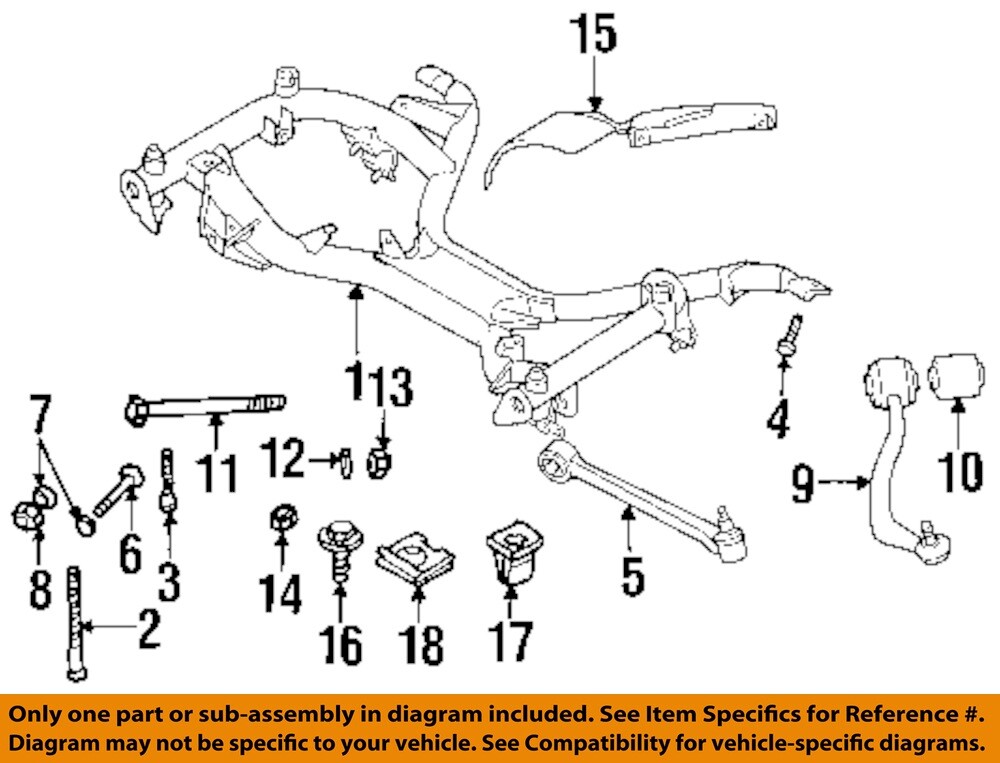 BMW OEM 750iL Engine Motor TransmissionTransmission Mount Washer