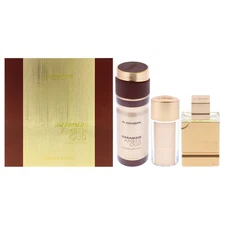 Amber Oud - Gold Edition by Al Haramain for Unisex - 3 Pc Gift Set