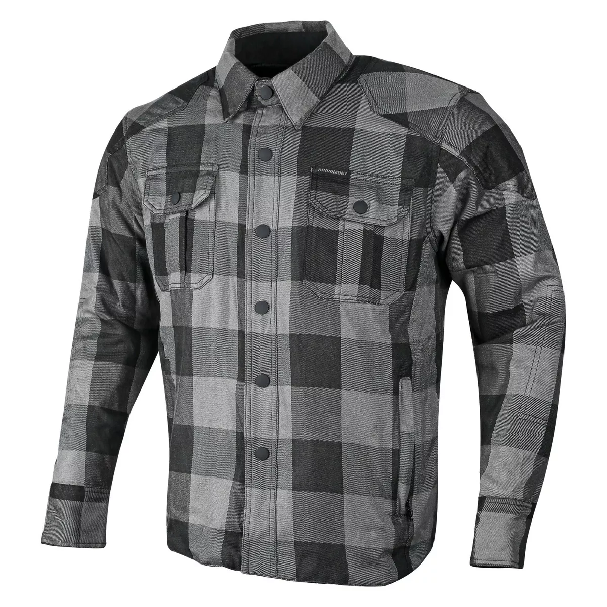 Mens Motorcycle Motorbike Flannel Lumberjack Shirt Lined With