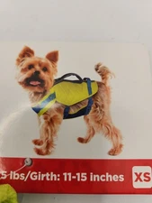 New Outward Hound Standley Sport Life Jacket for Dog Puppy XS 5-15 Pound 11”-15”