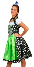 Oktober Grün Edelweiß Dirndl Oktoberkleid Trachtenkleid Kleid Blümen 40-50