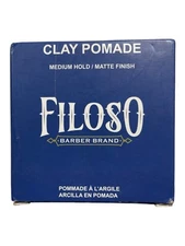 Filoso Barber Brand Clay Pomade - Medium Hold/Matte Finish - 2.8 oz - Exp 05/26