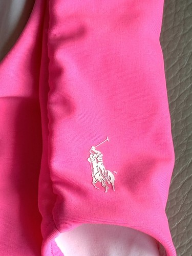 Girls Polo Ralph Lauren One-Piece Swimwear bright pink Swimsuit. Size 4-5 EUC - Picture 7 of 10