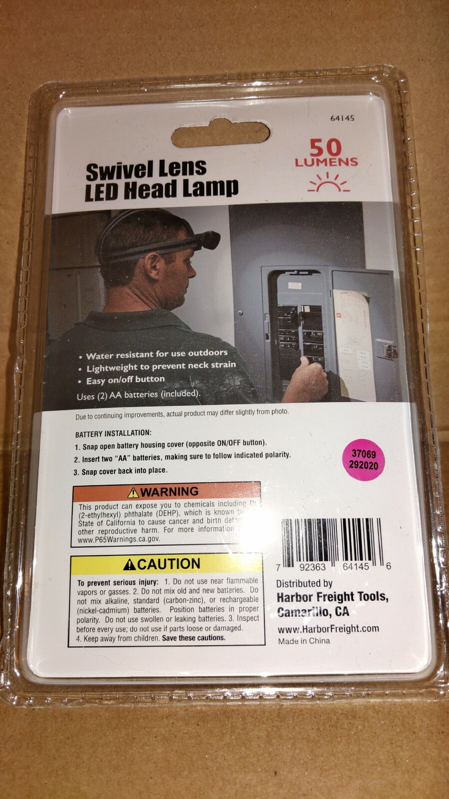 Swivel Lens LED Headlamp Harbor Freight 64145 eBay