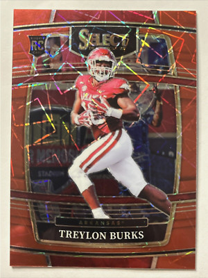2022 Select Treylon Burks Red Lazer Prizm RC Titans #6