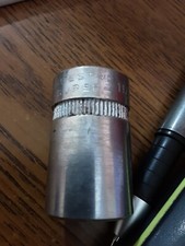 Indestro 11/16" Socket 1/2" Drive 8 Pt 1222S Made In USA