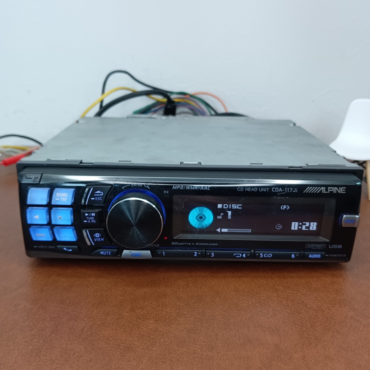 Alpine CDA-117Ji 1DIN Car Audio CD USB AUX Car Audio Receiver Used