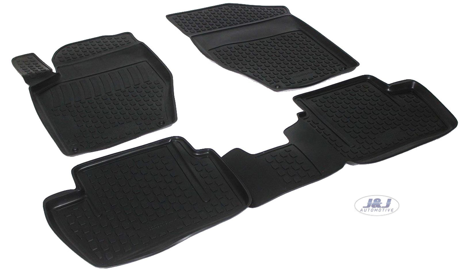 Tapis de sol en caoutchouc pour Peugeot 308 2007-2013 noir version 3D Exclusive