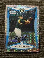 2008 (ATHLETICS) Bowman Chrome Draft Prospects X-Fractors #BDPP46 Dusty Coleman