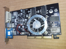 Vintage AGP Video Graphics Card Radeon 9200 128MB VGA DVI S-Video