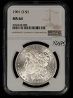 1901-O $1 Morgan Silver Dollar - New Orleans - Glassy - NGC MS 64 - SKU-X6875