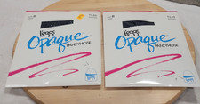 NEW Lot Of 2 Vintage Leggs Opaque Panty Hose Size B Gray L4AC