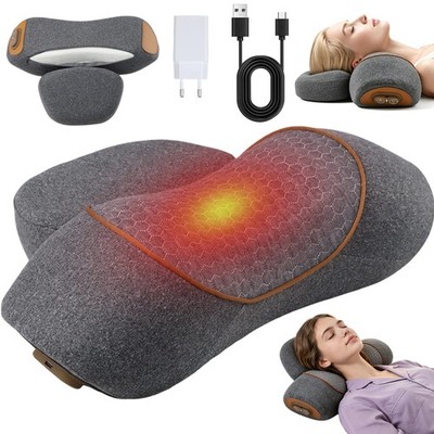 3-IN-1- Nackenmassagekissen mit Wärmefunktion Akku 2500mAh USB für Auto & Reise