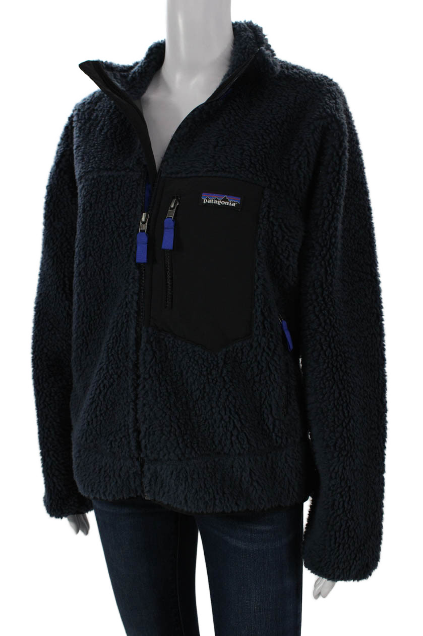 Patagonia Womens Basic Jacket Blue Zip Polyester … - image 3