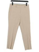 Uniqlo Women's Suit Trousers W 28 in Cream Polyester