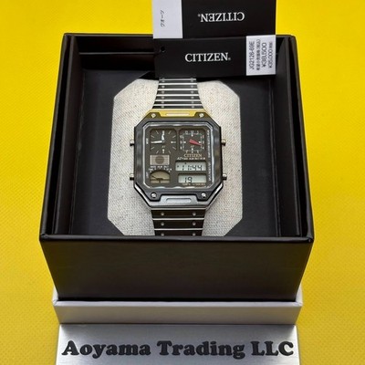 Citizen JG2126-69E Record Label Ana-digi Thermo Sensor Quartz Watch NEW Japan 