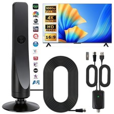 30dbi + 3M Kabel DVB-T2 Antenne FULL HD TV terrestrisch Aktiv DAB Zimmerantenne