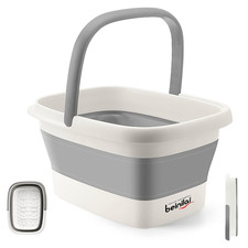 Collapsible Foot Bath Basin for Soaking Feet,Foot Soak Tub,Plastic Foot Bucket w