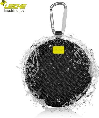 LEICKE Bluetooth Lautsprecher DJ Roxxx Round Clip Wasserdicht, Outdoor Musikbox
