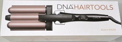 DNA Hairtools Beach Waver Triple Barrel 1in Ceramic 410°F Waver Black/RG