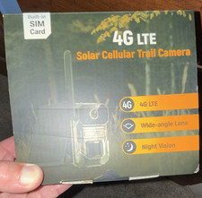 4G LTE Solar Trail Camera w/ Built-in SIM Card, Night Vision, Wide-Angle