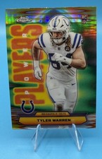 Topps Chrome 2025 Tyler Warren Rookie Refractor Power Players Colts PP-35