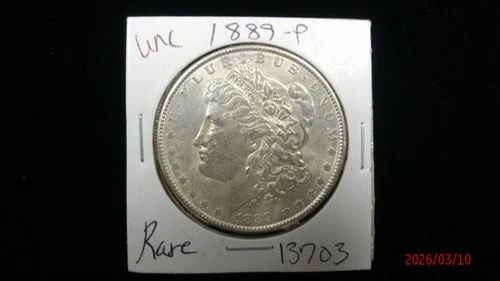 1889-P UNC MORGAN SILVER DOLLAR #3703