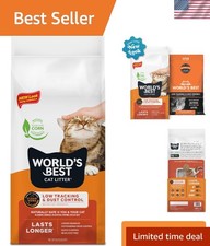 Flushable  Quick Clumping Unscented Cat Litter - 8 lb Natural Corn Formula