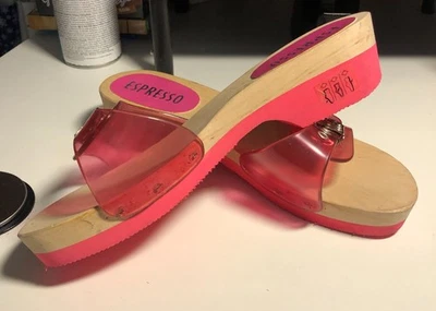 ESPRESSO sexy Holzclog Gr. 40 2-teilge Sohle, wie neu TOP - Bild 1 von 4
