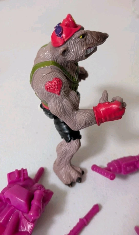 Dirtbag 100% Complete Teenage Mutant Ninja Turtles TMNT 1991 Playmates Vintage - Image 3 of 4