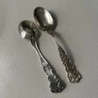 Pair 2 Spoons  5 7/8” Teaspoons 56 grams Buttercup by Gorham Sterling Silver