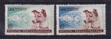 Romania 1957 Female Laika Mi. No. 1684-1685 MNH ** 