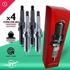 4PC Genuine Spark Plug For 16-20 Honda Civic 1.5L  ILZKAR8H8S NGK 12290-59B-003