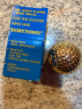 14k Gold Plated Golf Ball For The Golfer Who ...