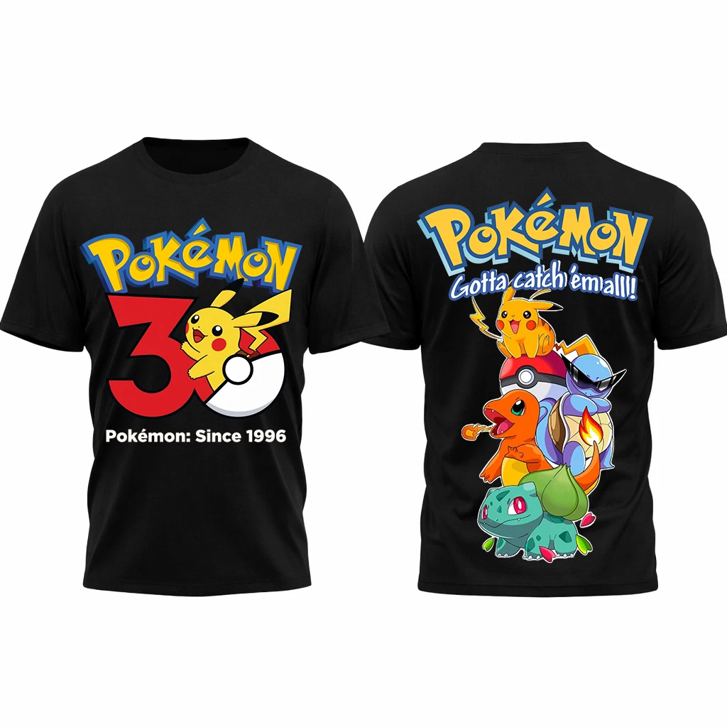 PKM 2026 Anime, PKM 30th Anniversary, Gotta Catch 'Em All! Shirt
