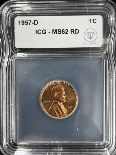 Photo of a 1957-D Lincoln Wheat Cent from an eBay listing that sold on Jul 21, 2026