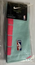 Nike NBA ELITE Quick Crew Basketball Socks Size L One Pair Light-Green Color 