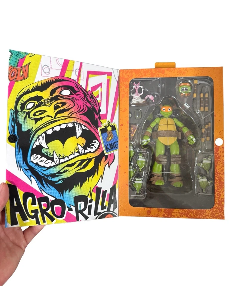 NECA Teenage Mutant Ninja Turtles 2012 Set Leo Don Raph Mikey Trituradora Caja Desgarrada Foto 4 de 4