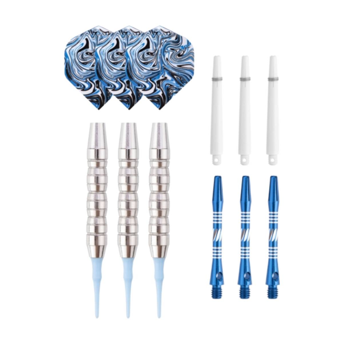 Fléchettes de Faugères Deep Sea Bleu avec pointes en acier pour compétition