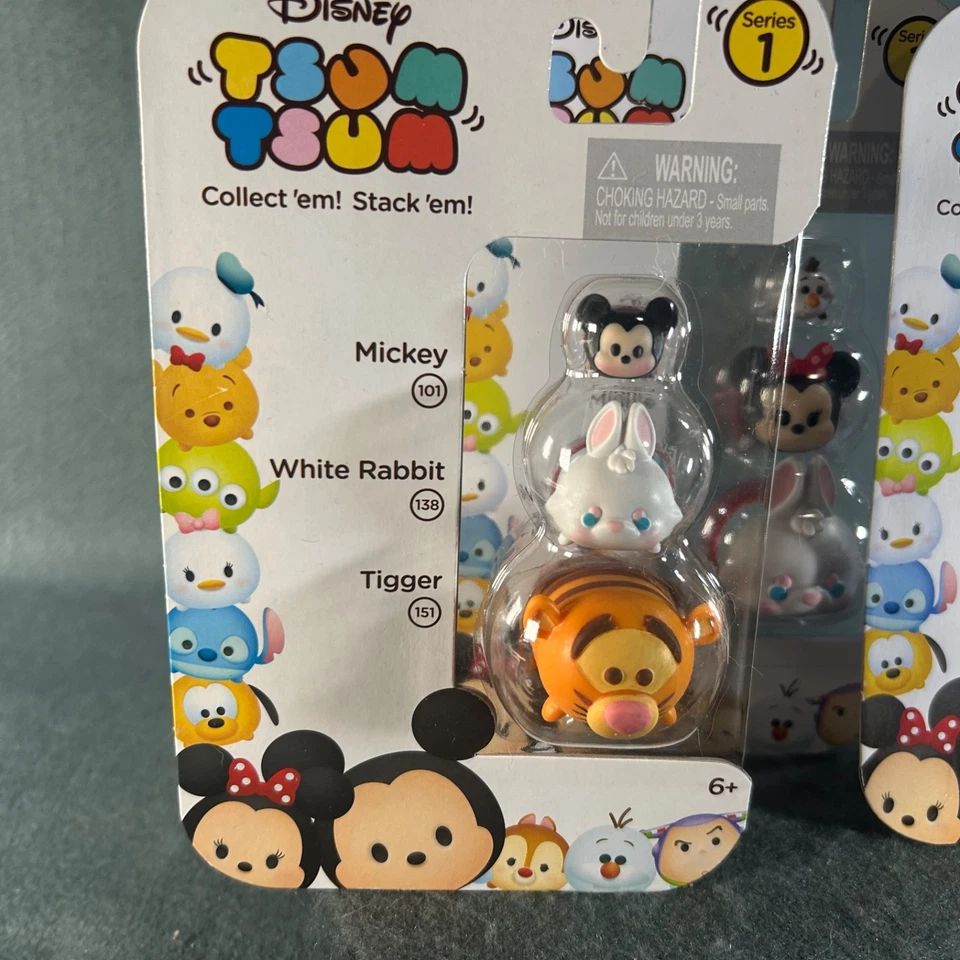 Disney Tsum Tsum Series 1 Jakks Pacific Vinyl Figure Lot Pluto Piglet Dumbo Olaf - Image 2 of 4