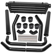 28" x 7" x 2.5" Universal Intercooler Kit with Intercooler + 2.5" 8pcs Bent 