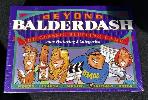 Vintage 1997 Parker Brothers BEYOND BALDERDASH The Classic Bluffing Game NEW