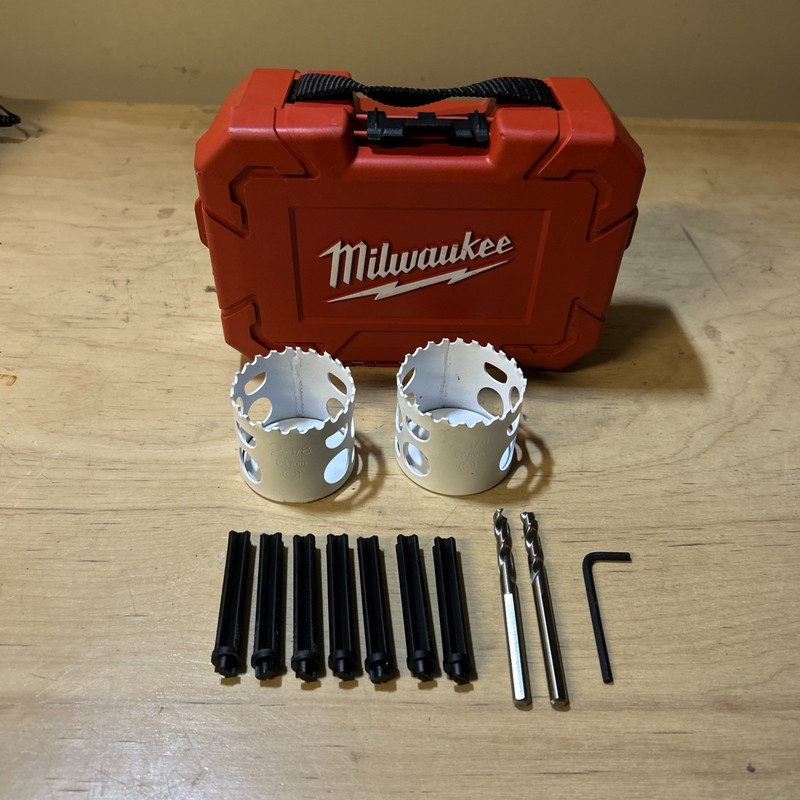 Milwaukee 49-22-4019 Hole Dozer Bi-Metal Saw 8 Piece Kit - Missing Pieces