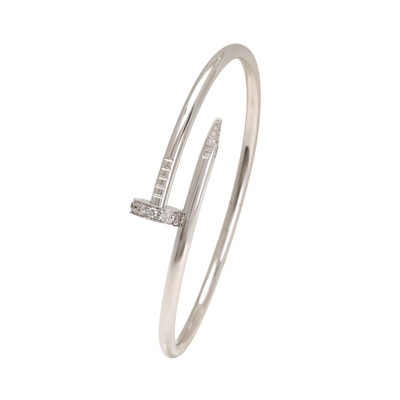 Cartier Just ankle Classic Model Diamond B6048700 18k white gold Bangle