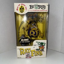 1999 Rat Fink Glow In The Dark Figure Ed Big Daddy Roth Mooneyes New B 