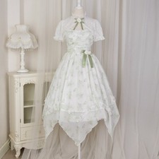 Lily of the Valley Original Women's Elegant Suspender Dress & Short Sleeve Cape