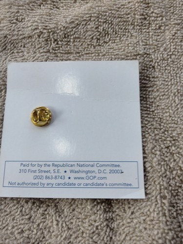 RNC Presidential 2021 & 2022 Republican Elephant Enamel Lapel Pin American Flag - Picture 4 of 5